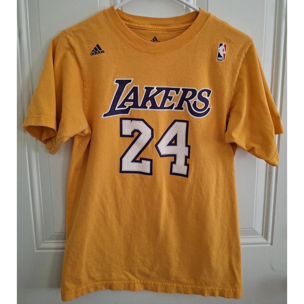 Nba Los Angeles Lakers Kobe Bryant 24 Yellow T-Shirt Small Pls Read